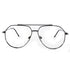 Loscomun Computer Glasses Gunmetal Aviator Eyeglasses